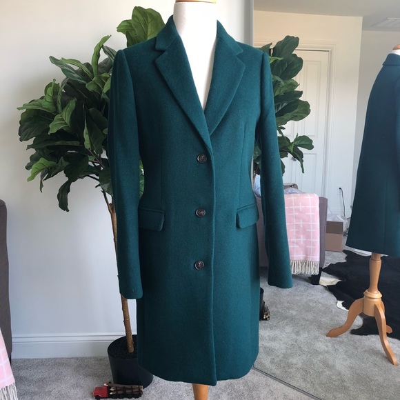 j crew green coat